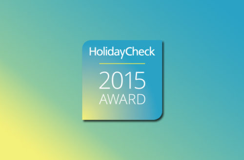 holidayCheck 2015 award dla hotelu AQUARIUS SPA